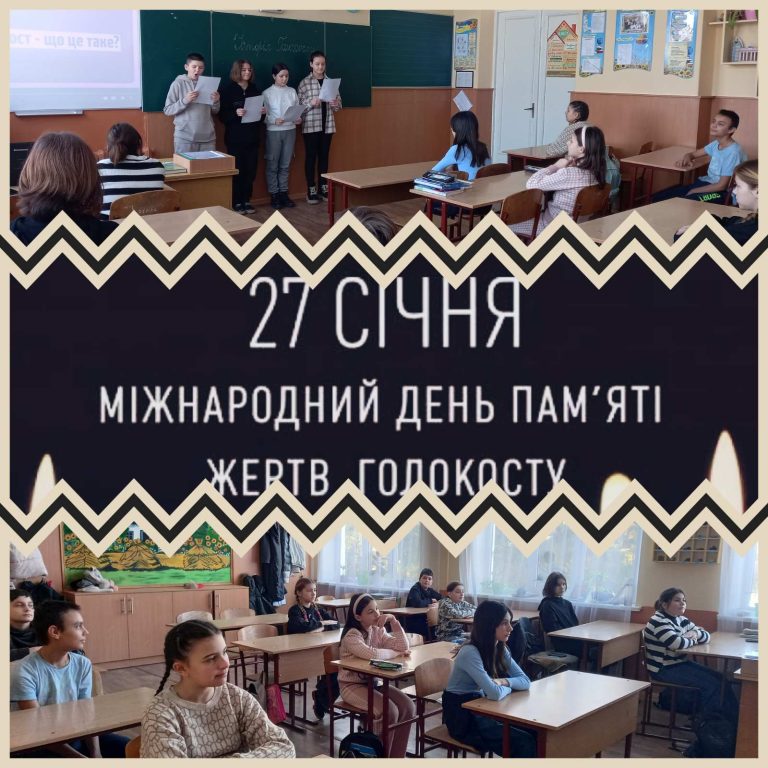 27 січня у світі відзначається Міжнародний день пам’яті жертв Голокосту. Голокост 6-А клас